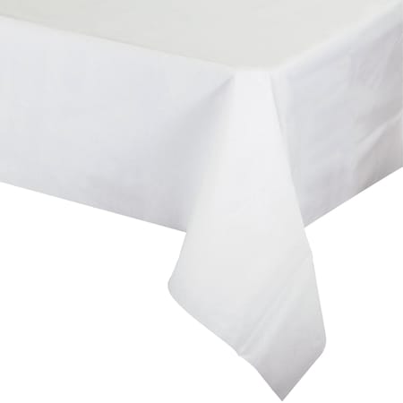 Creative Converting White Paper Tablecloth, 108"x50", 12PK 813272